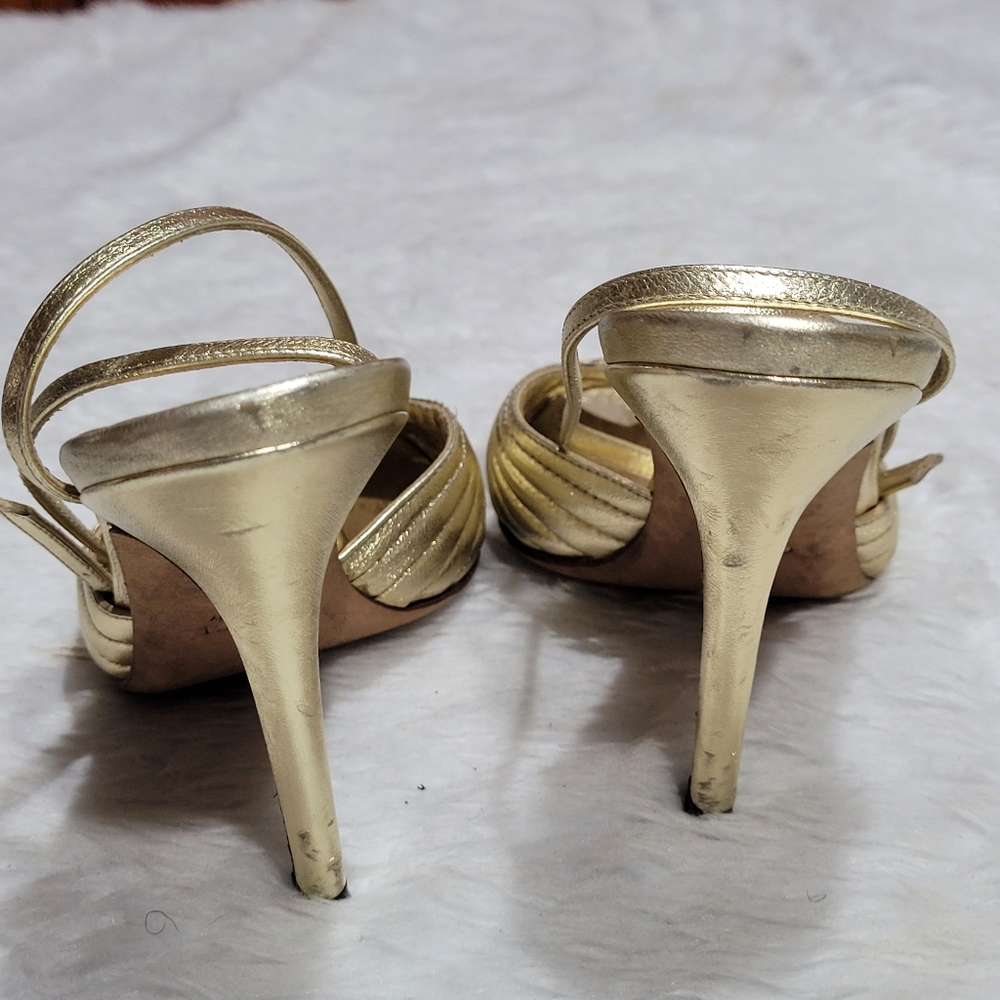♥️Auth GUCCI sandals Sexy Elegant heel shoe sz 34C ♥️ - Picture 6 of 16